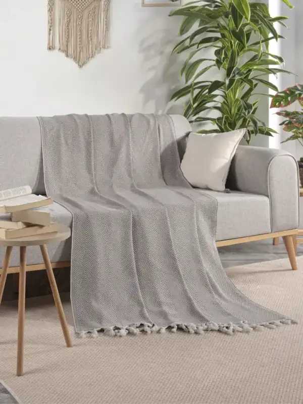 Cotton Sofa Throw, 200×230