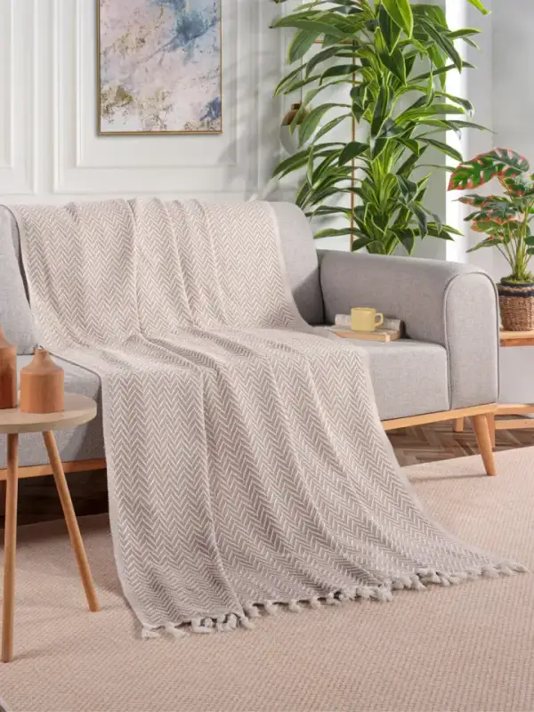 Cotton Sofa Throw, 200×230