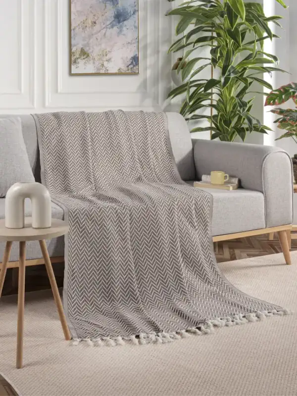 Cotton Sofa Throw, 200×230