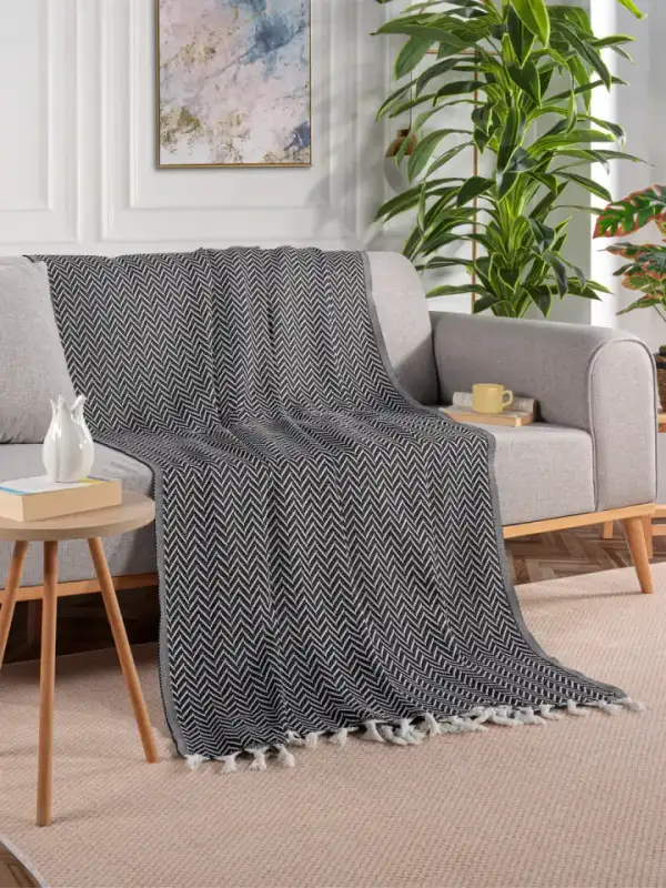 Cotton Sofa Throw, 200×230