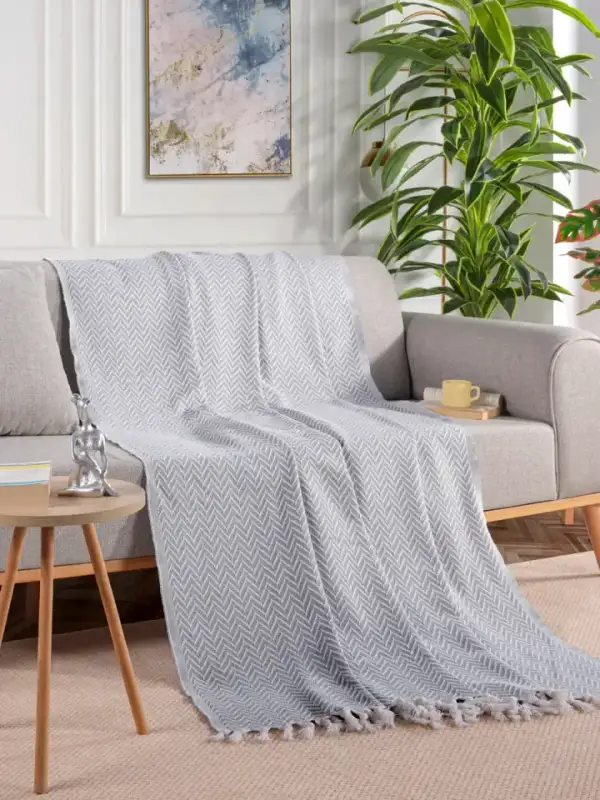Cotton Sofa Throw, 200×230