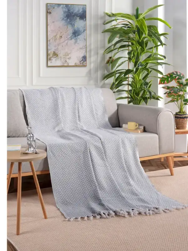 Cotton Sofa Throw, 200×230
