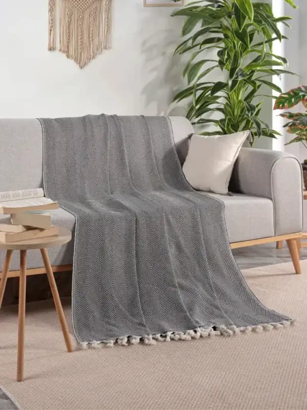 Cotton Sofa Throw, 200×230