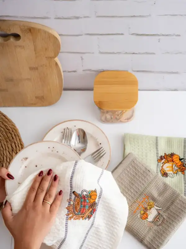 Waffle Kitchen Towel Set, 40×60, 3 pcs