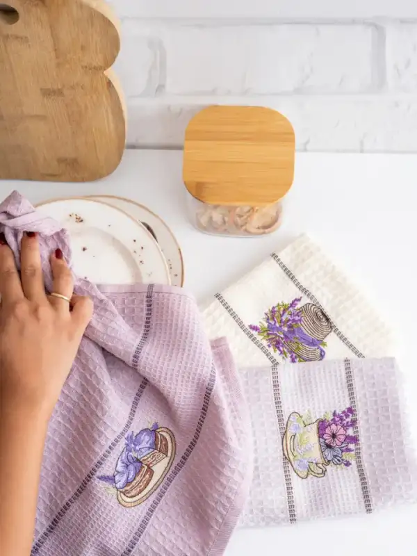 Waffle Kitchen Towel Set, 40×60, 3 pcs