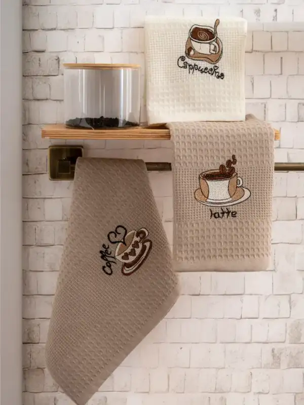Waffle Kitchen Towel Set, 40×60, 3 pcs