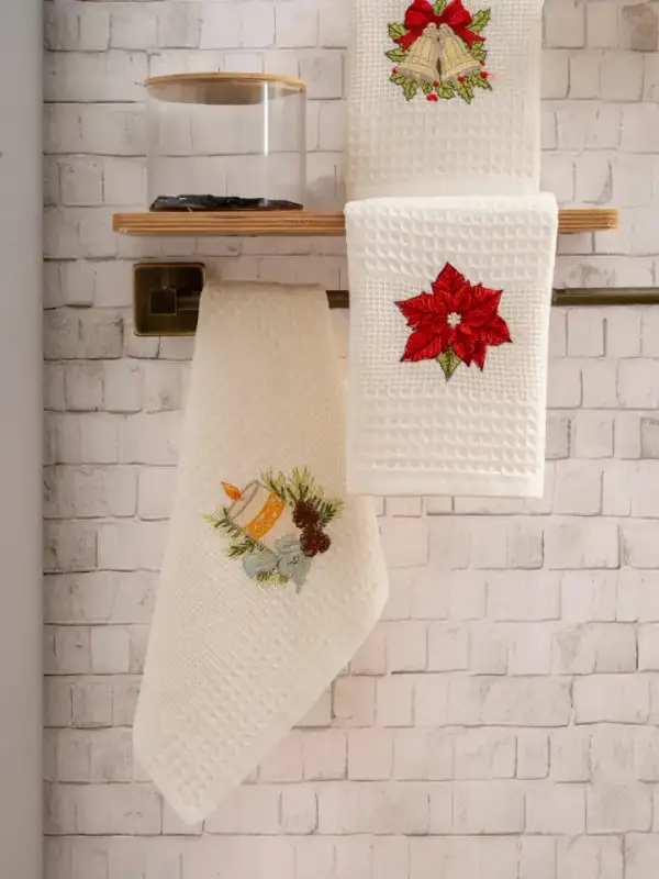 Waffle Kitchen Towel Set, 40×60, 3 pcs