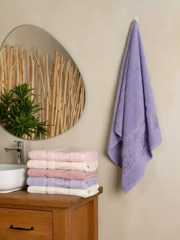 Bath Towel Set, 6 pcs