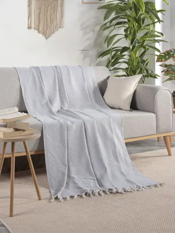 Cotton Sofa Throw, 200×230