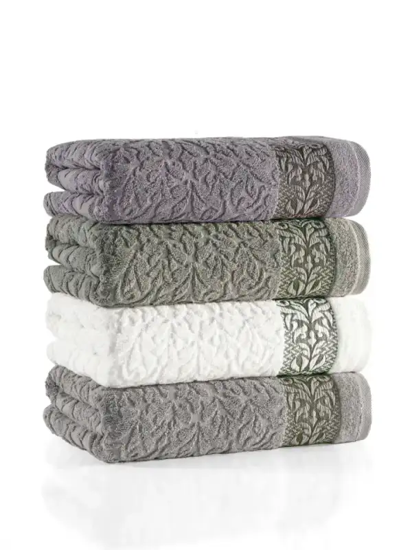 Bath Towel Set, 4 pcs